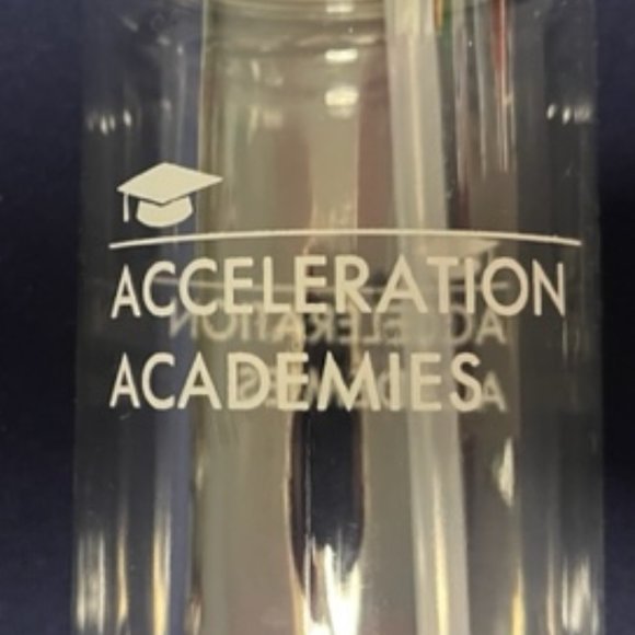 Acceleration Academies Clear Plastic Water Bottle 28oz - Picture 2 of 8
